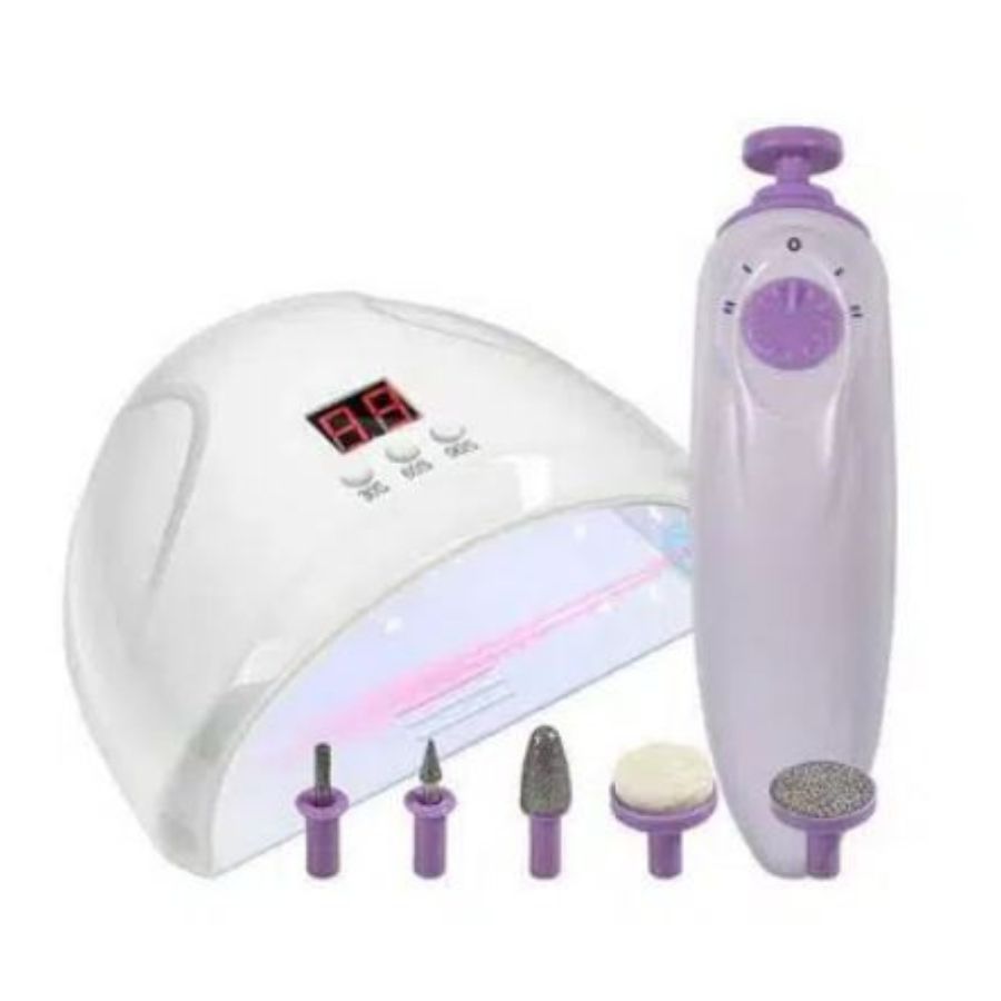 Click Ventas - Kit 2 En 1 Manicura Lampara Y Set Limpieza