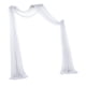 thumbnail image 4 of Boda Draping Party Telón de fondo Paneles Recepción Swag 70x550cm para hogar Foto Telón de fondo Escenario , 1x blanco, 4 of 5