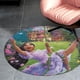 thumbnail image 4 of Alfombra Redonda Isabella de Encanto Felpa Coral 60cm, 4 of 6