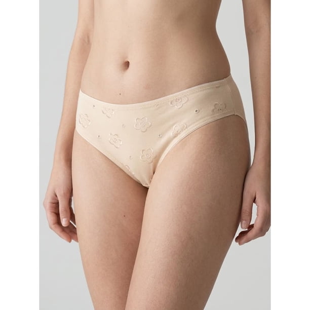 Calzón bikini Algodón flores bordadas Mujer LADY GENNY