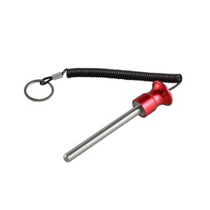 Ioensy - Pasador De Pila De Pesas Con Cable De Bloqueo De Cuerda De Tracción, Pieza De Repuesto Para Equipo De Gimnasio, Rojo, 8Mm X 105Mm