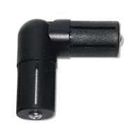 Metalhsa - Codo Articulado Negro Para Barras De Cortina 19 Mm