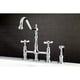 thumbnail image 3 of Grifo de cocina Kingston Brass Essex Bridge con pulverizador de latón, 3 of 5