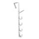 thumbnail image 5 of Colgador De Puerta Resistente Detrás De La Puerta 5 Ganchos Para Colgar Ropa Abrigos Blanco, 5 of 5