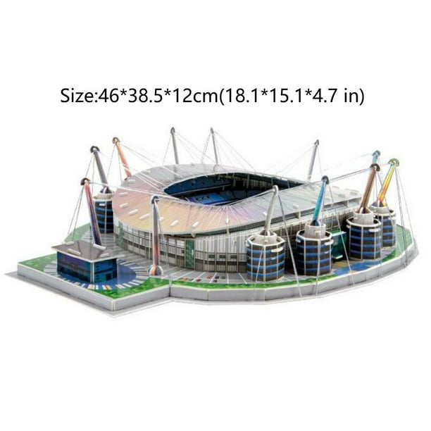 3D Puzzle Model Football Soccer Field Model Souvenirs Paper Jigsaw Model Gift For Fans