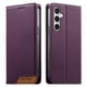 thumbnail image 1 of Funda Tipo Cartera de Cuero Sintético para Samsung Galaxy S25 FE Bloqueo RFID, con Ranuras para Tarjetas y Bolsillo para Efectivo, Cierre Magnético Fuerte Morado, 1 of 6
