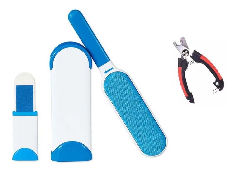 Genérico - Cepillo Quita Pelos De Mascota + Corta Uñas Mascotas