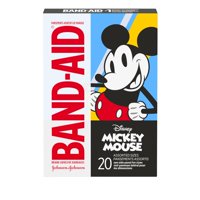 Band-Aid - Vendajes Adhesivos De La Marca Mickey Mouse Kids, 20 Unidades