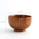 thumbnail image 1 of Xiao Hua Tazón Pequeño de Madera 4.53 X 2.64 inch Juego de 2 Piezas, Vetas de Madera natural Aptas para Alimentos, Tazón para Salsa y Ensalada, Usado para Decoración de Mesa de Comedor rural de, 1 of 3