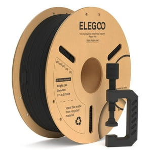 Filamento Para Impresora 3D Elegoo, Fibra De Carbono Pla, 1,75 Mm, Negro, 1 Kg