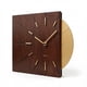 thumbnail image 1 of Reloj de Pared Driini Madera y Oro 36 × 30 × 4 cm con Batería, 1 of 6