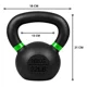 thumbnail image 2 of Pesa Rusa Kettlebell 10 Kg Fierro Fuerza Fitness Entrenamiento, 2 of 3