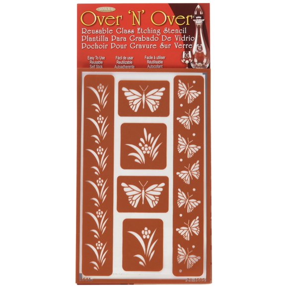 Plantilla reutilizable Armour Etch Over N Over Mariposas