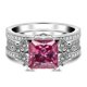 thumbnail image 1 of Anillos de Moissanita de 3 Quilates para Mujer, Anillos de Diamante Corte Princesa S925 de Plata Esterlina Color D VVS1, Opción Ideal para Cumpleaños, Aniversario y Ocasiones Románticas, 1 of 1
