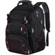 thumbnail image 1 of Mochila VECKUSON para portátil grande de 18,4 pulgadas con puerto de carga USB, color rojo, 1 of 6