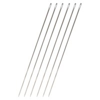 Magideal - 6 Piezas De Agujas Para Abalorios, Herramienta Para Abalorios De 30Cm, Agujas Para Abalorios De Hilo Grande, Agujas Giratorias Para Hacer