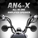 thumbnail image 2 of Altavoces Bluetooth para moto GoHawk AN4-X, 4,5 pulgadas, resistentes al agua, 2 of 9