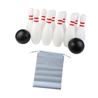Magideal - Juego De Bolos Para Niños, Juego Deportivo, Actividades De Patio Trasero, 10 Pines De Bolos Y 2 Bolas Juguete Educativo Para Niños De 3 A 8 Años Niñas