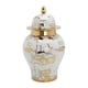 thumbnail image 5 of Florero Templo Tarro Almacenamiento Cerámica Ginger Jar Oro Grano 7x7x13in, 5 of 5