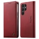 thumbnail image 1 of Funda Billetera de Cuero para [Samsung Galaxy S25 Ultra], Bloqueo RFID, Tarjetas y Soporte Rojo, 1 of 5