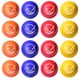 thumbnail image 1 of Pelotas de espuma para practicar golf GoSports Realistic Feel (paquete de 16), 1 of 6