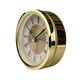 thumbnail image 5 of Reloj Redondo Con Inserto Moderno Con Números Romanos Para Sala De Estar, Dormitorio, Escuela, Dorado, 5 of 5