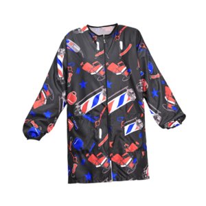 Ioensy - Delantal De Peluquero, Delantal De Estilista, Delantal Para Corte De Cabello, Coloración, Spa, Estampado Negro