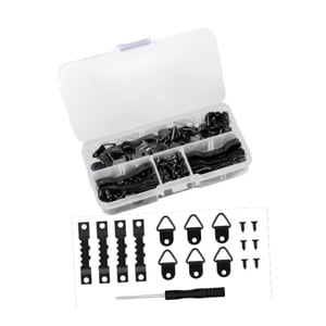Bothyi - Kit De 252 Piezas Para Colgar Cuadros, Accesorios Para Dibujar Lienzos Pintados, Obras De Arte, Color Negro