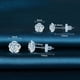 thumbnail image 3 of Pendientes de plástico para orejas sensibles, 2 pares (6 mm y 8 mm) Pendientes de botón de rosa de plástico 3D transparente para mujer: únicos, elegantes, cómodos, elegantes y ligeros como una pluma,, 3 of 7