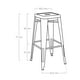thumbnail image 5 of Taburete Piso Metal Tolix asiento madera Comedor Bar LF5-03W - blanco, 5 of 5