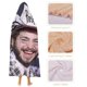 thumbnail image 4 of Posty Austin Post Malone (2) Manta Capa con Capucha Anti-Bolitas, Manta de Lana Ártica Suave, Manta Portátil de Felpa Ligera y Lujosa, Poncho para Siesta en Casa y Oficina, 100*130cm, 4 of 6