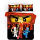 thumbnail image 3 of Ste-X Easy Care Duvet Cover Set | Double Bed Size |Cartoon Movie Children Bedding Phantom Ninja), 3 of 3