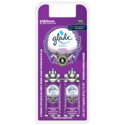 Aromatizante Ambiental Aerosol Toque Repuesto Campos De Lavanda Lata 1 Un Glade