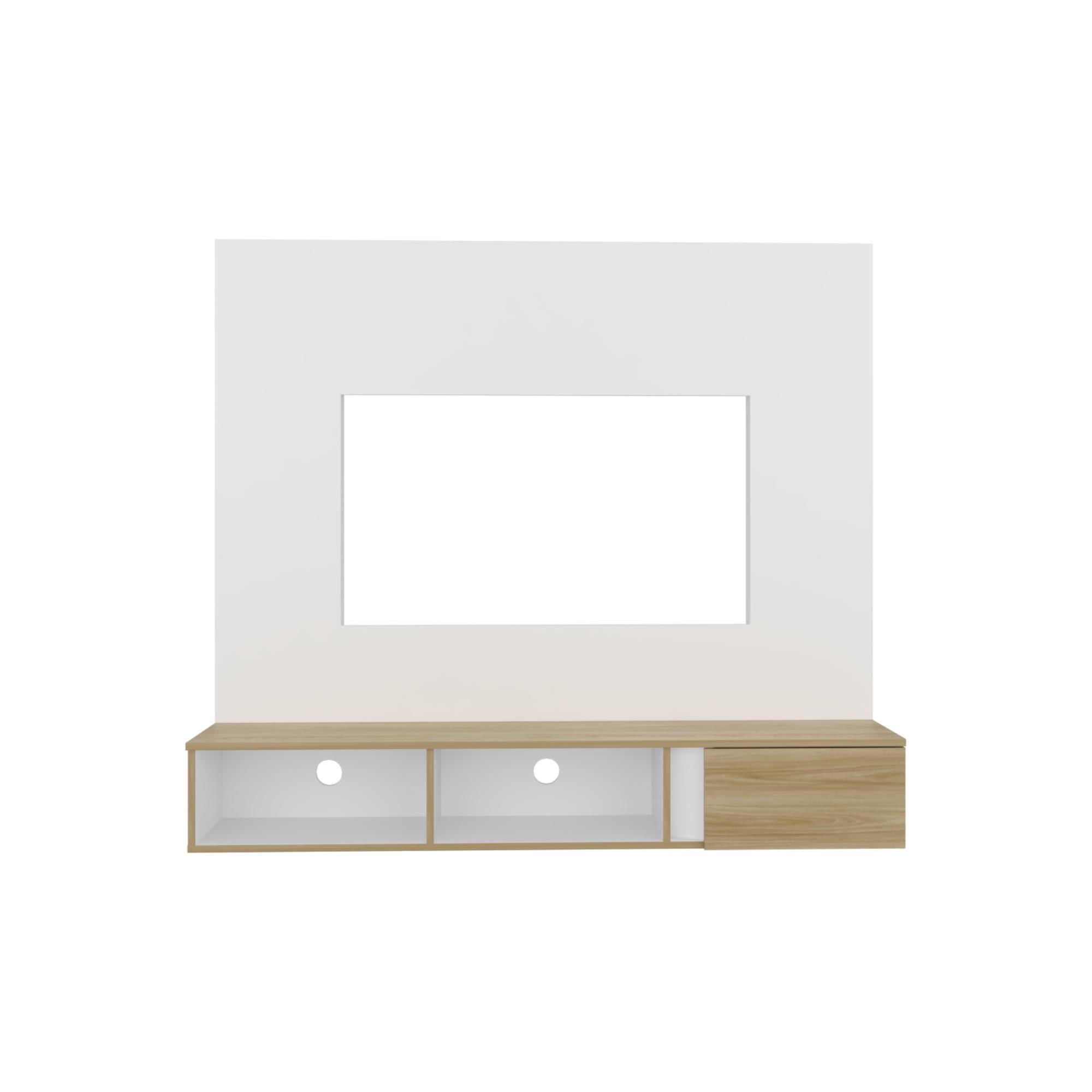 Tuhome - Panel Tv 65"" Dassel 150X132,5X29,6 Cm Blanco - Fresno