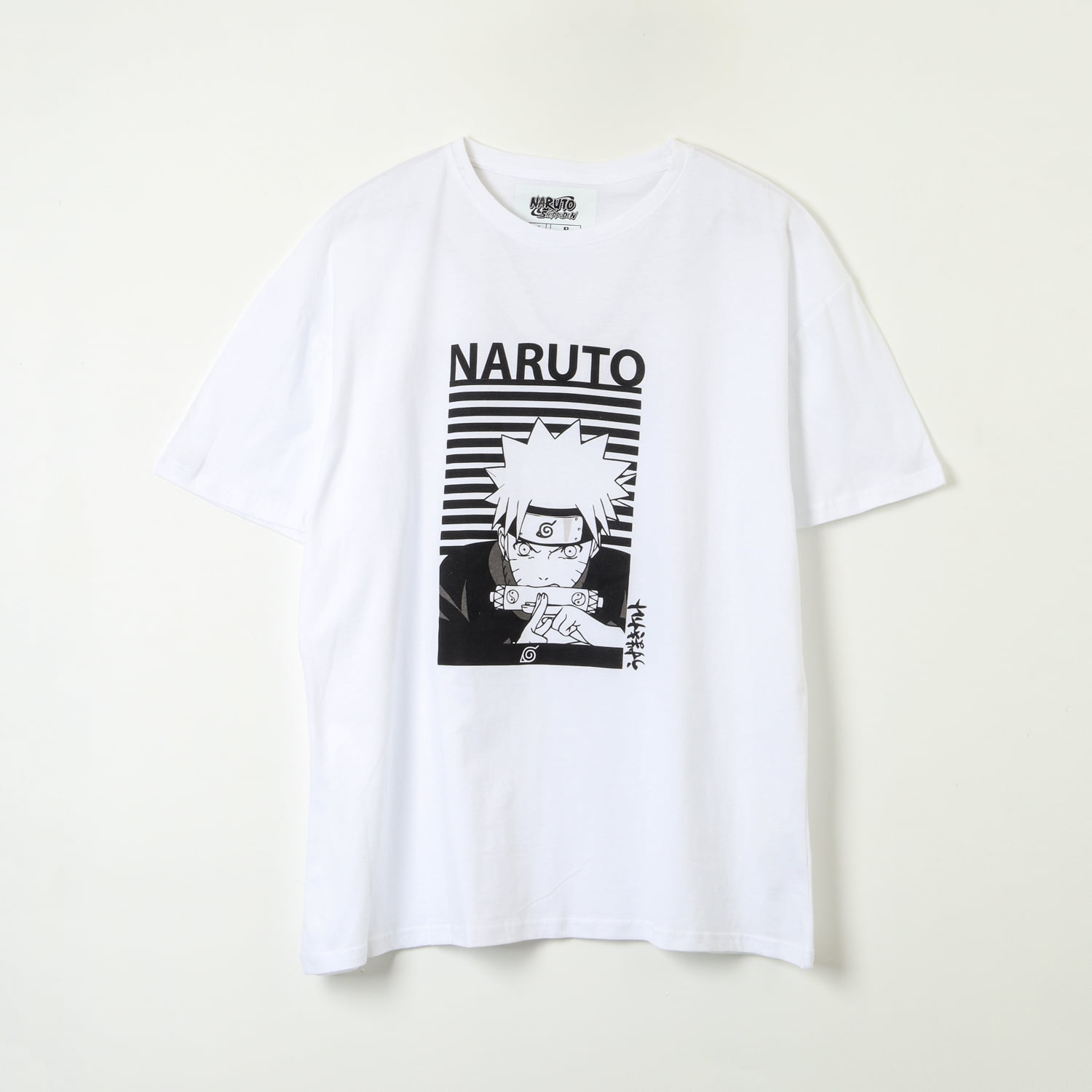 Polera Mujer Monocromatico Blanco Naruto