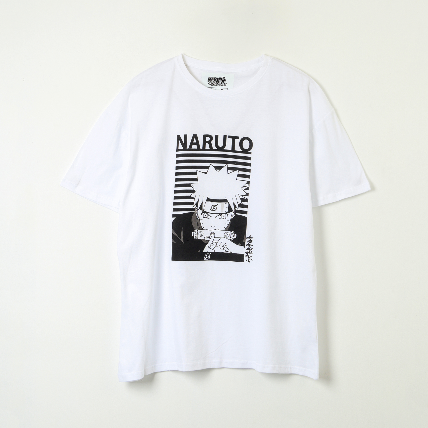 Polera Mujer Monocromatico Blanco Naruto