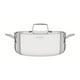 thumbnail image 1 of Cacerola Tramontina Grano rasa de acero inoxidable cuerpo triple con tapa y asas 24 cm 4,7 L, 1 of 9