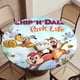 thumbnail image 5 of Chip y Chop: Vida en el parque-theme Fitted Round Tablecloths Elastic Edged Table Covers Waterproof Table Cloth for Kitchen Holiday Party Tables Decor 150cm, 5 of 6