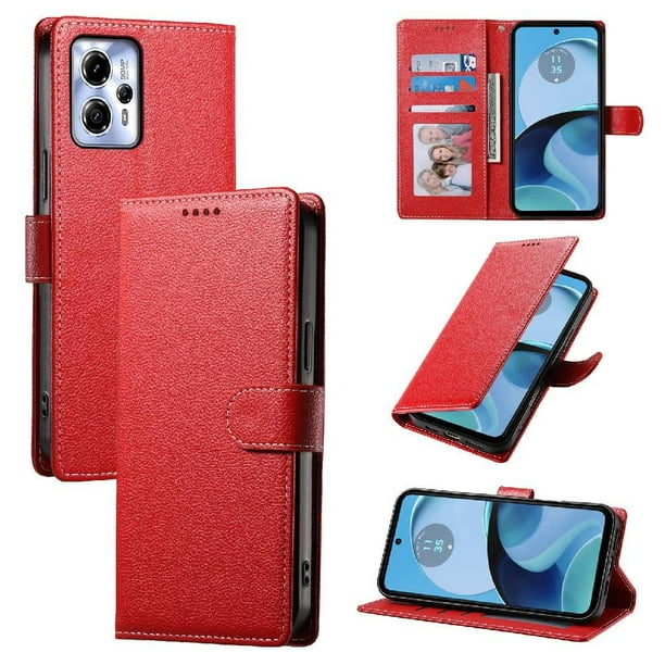 Funda para FOXDOCK Motorola Moto G23 4G– Cuero Premium, 3 ranuras para tarjetas, Protección contra impactos