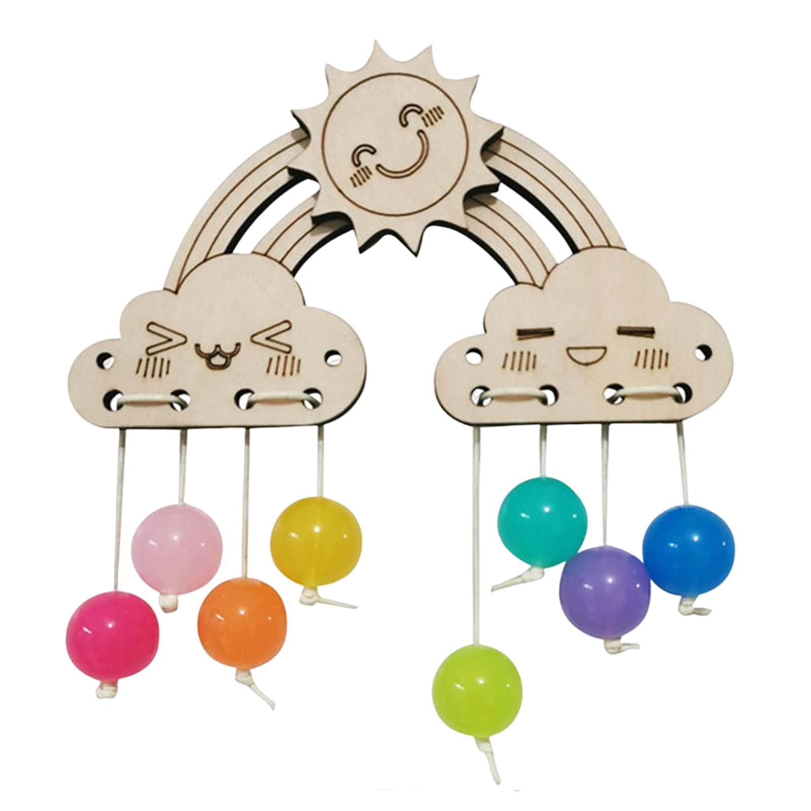 Magideal - Tablero Ocupado, Accesorios De Bricolaje, Material De Decoración, Juguetes De Clound, Actividad Práctica De Enseñanza De Habilidades Para Niños Y Niña 14Cmx14Cm