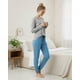 thumbnail image 3 of Pijama Mujer Algodón Peace Love Coffee Gris multicolor L, 3 of 7