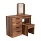 thumbnail image 2 of Mueble De Tocador Kaia 4 Cajones Caramelo Y Wengue Con Silla 126x100x42 Cm, 2 of 3
