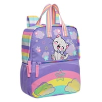 Mochila Infantil Niña Pepa Cat Rainbow Lila Head