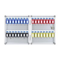 Ioensy - Caja De Bloqueo De Llaves, Organizador De Llaves, Soporte De Pared Con Ganchos Para Valets, Propiedad, 32 Posiciones De Llave