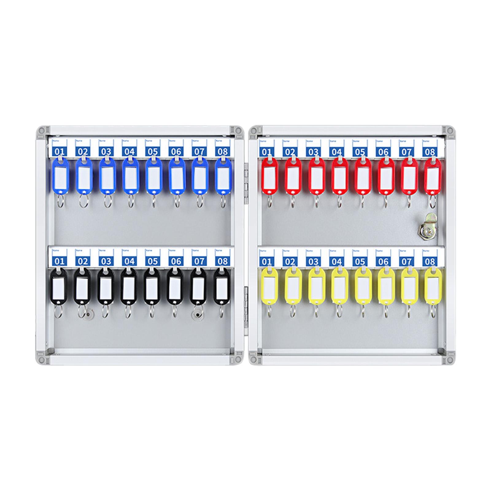 Ioensy - Caja De Bloqueo De Llaves, Organizador De Llaves, Soporte De Pared Con Ganchos Para Valets, Propiedad, 32 Posiciones De Llave