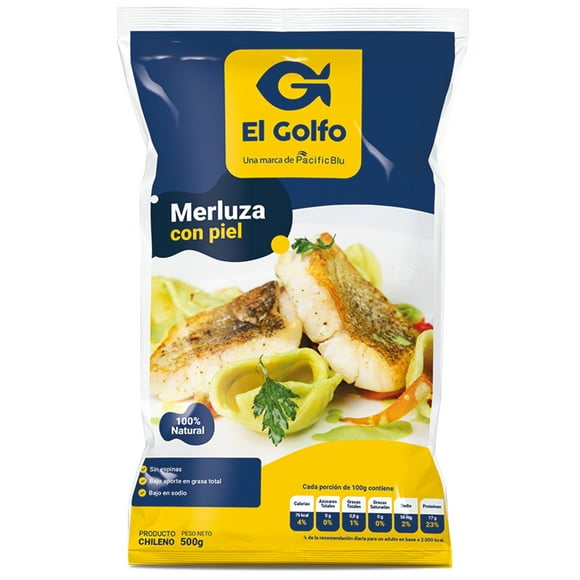 Merluza Filete Con Piel Bolsa, 500 g