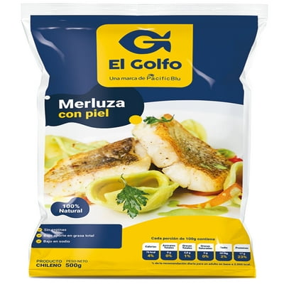 Merluza Filete Con Piel Bolsa 500 G El Golfo