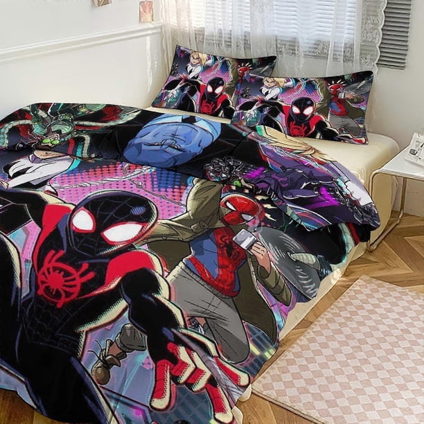 Ropa de cama Spidean para niños, hombres y mujeres, tamaño individual, funda nórdica y fundas de almohada.