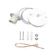 thumbnail image 2 of Kit De Lámpara Colgante Sin Bombilla, Lámpara De Techo DIY Para Hotel De Granja, Color Blanco, 2 of 5