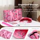 thumbnail image 2 of Set de Mahjong Kyerlish de 166 fichas con bolsa de transporte rosa, 2 of 9